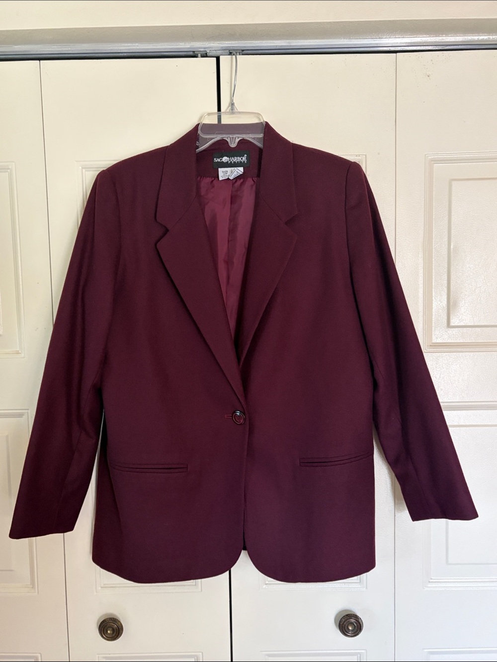 Vintage Academia Old Money Preppy Blazer Wool Size 12P Quiet Luxury Minimalist